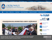 Tablet Screenshot of ciezkowice.pl